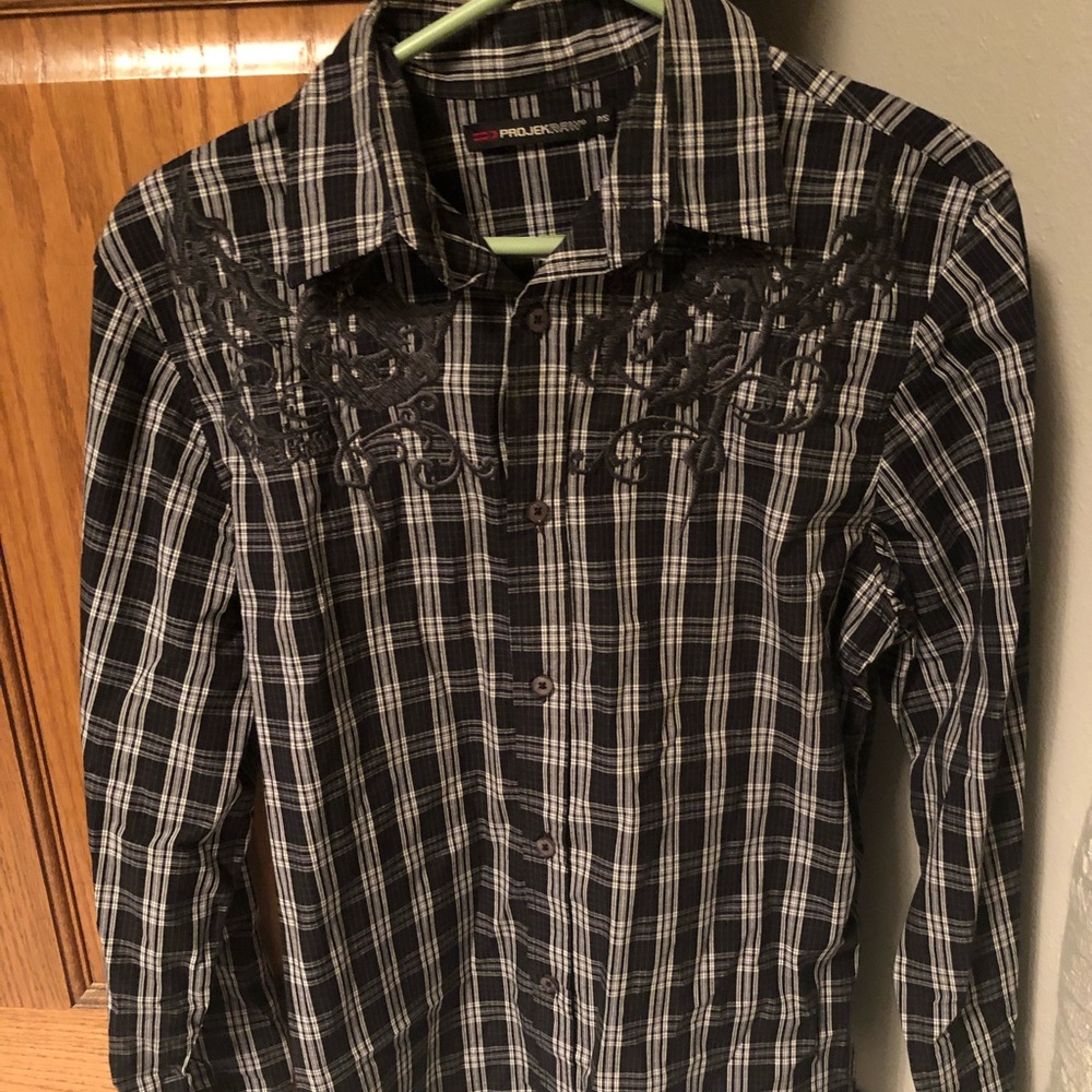 Black and white western shirt